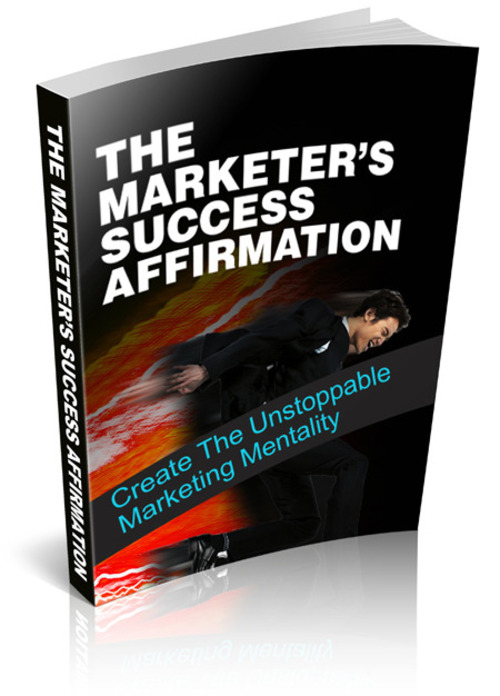 Product picture The Marketers Success Affirmation W/ Private Label Rights 
